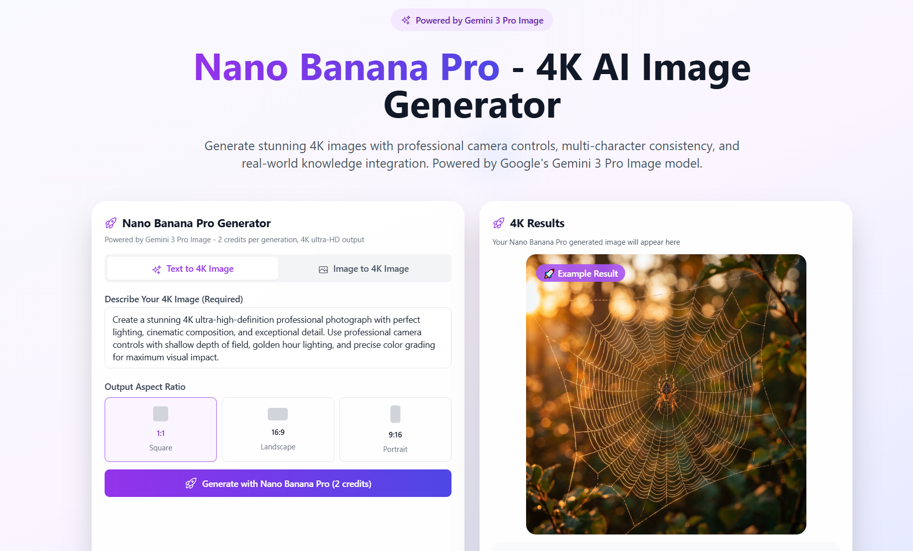 Nano Banana Pro - 4K AI Image Generator | Banana AI - Banana AI Pro
