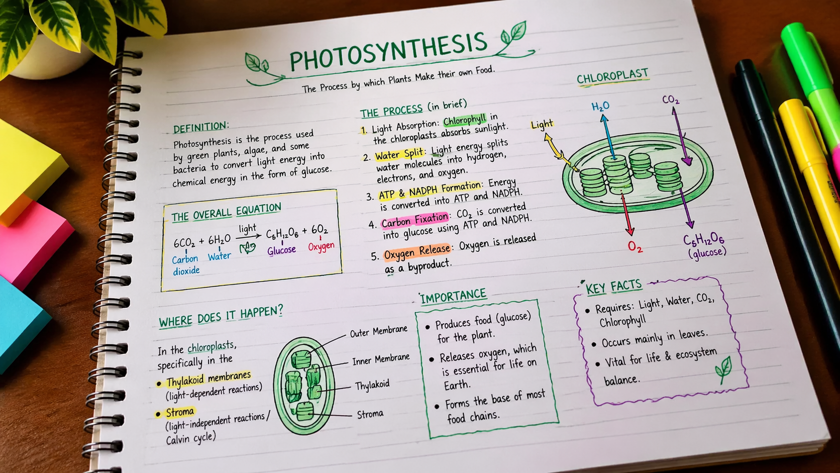 Handwritten Study Notes and Explainers example